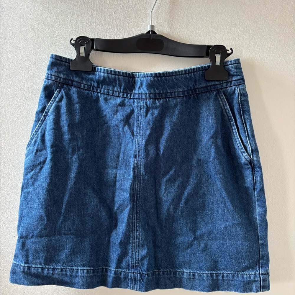 Boden Denim Mini Skirt with Pockets